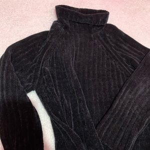Fluffy turtle neck